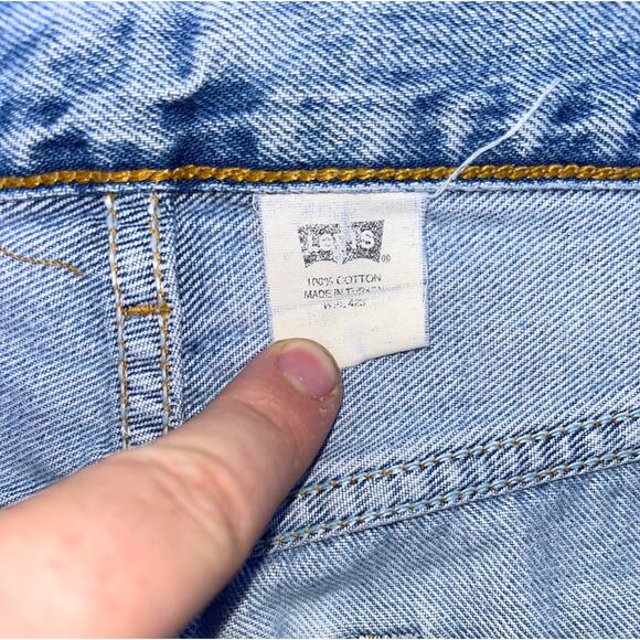 Levi’s 501 Button Fly Jeans 30x32 Blue Denim Made in Turkey Jan 1993 EUC - Picture 8 of 10